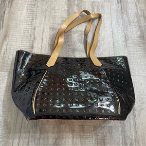 Arcadia Black patent leather Tote